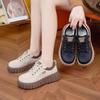 Spring New Soft Soled Sports Style Women's Versatile Board Shoes Thick Soled Height Increasing Fashionable Casual Shoes