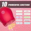Female Waterproof Rose Toys Clitoral Suction Cup Breast Sucking Stimulator Silicone Adult Sex Toys Rose Vibrator for Woman