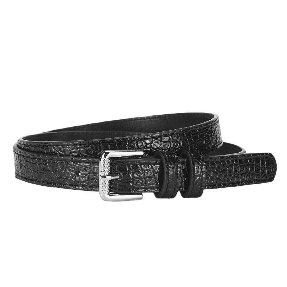 PU Leather Women's Belt Crocodile Pattern Leather Belt Vintage Waistband Belts  Jeans
