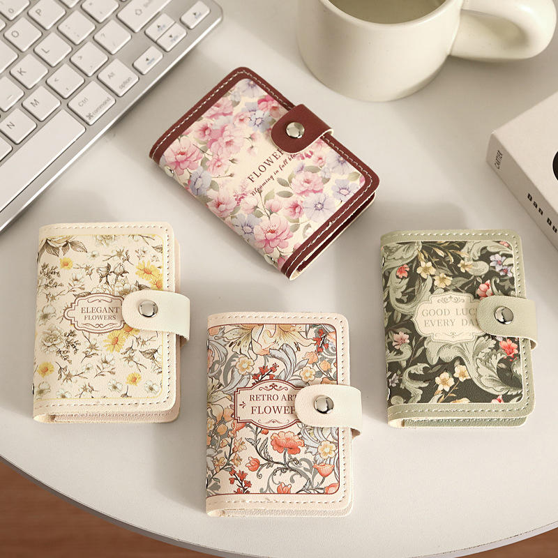 New 20 Card Pockets Women Wallets Pu Leather Large Capacity Money Bag Lightweight Waterproof Business Card Case Women