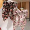 Floral Sweet Bow Hair Clip Women Girls Ribbon Bowknot Hair Pins Braid Barrettes Trend French Elegance Headwear Hair Accessory