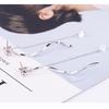 Women S-shaped Earrings Fashion Trend Wave Tassel Back Hanging Long Earrings Jewelry Accessories For Gifts