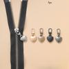 5Pcs/set Detachable Metal Zippers Puller Diy Sewing Heart Shape Zipper Slider Head Bags Coat Zipper Pull Tab Repair Kits Accessories