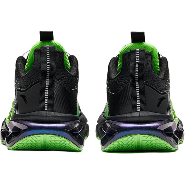 Anta Kids Energy Ring 10.0 Comfortable Versatile Fitness Test Non-Slip Wear-Resistant Low-Top Running Shoes Kids sneaker Black Purple 312445588-6