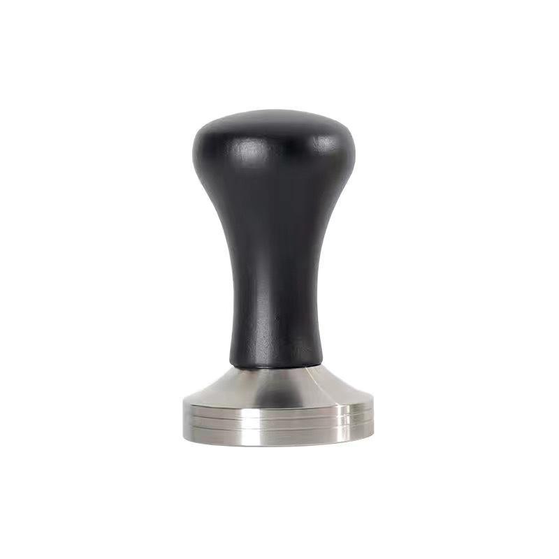 304 Edelstahl Kaffeetamper, Rot Guibao, Solider flacher Boden, Gewindet, 51/58mm