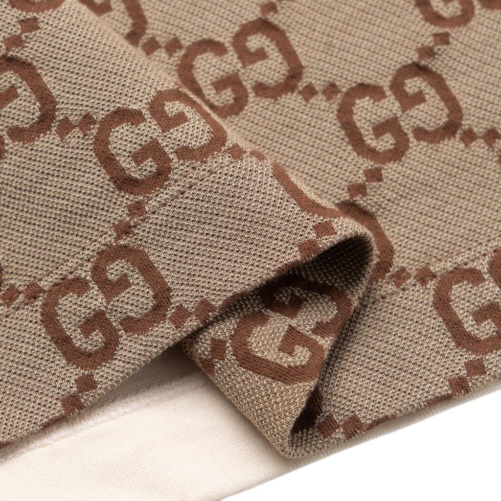 Gucci Polo Shirts Men's Khaki Polo Collar Moderate 682015-XJD1F-2270