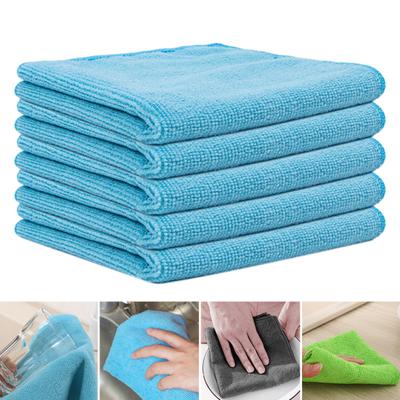 5 Adet 30x30cm Büyük Mikrofiber Temizlik Giysileri Yağ Lekesi Çıkarıcı Yüksek Emici Yeniden Kullanılabilir Mutfak Havlusu Seti