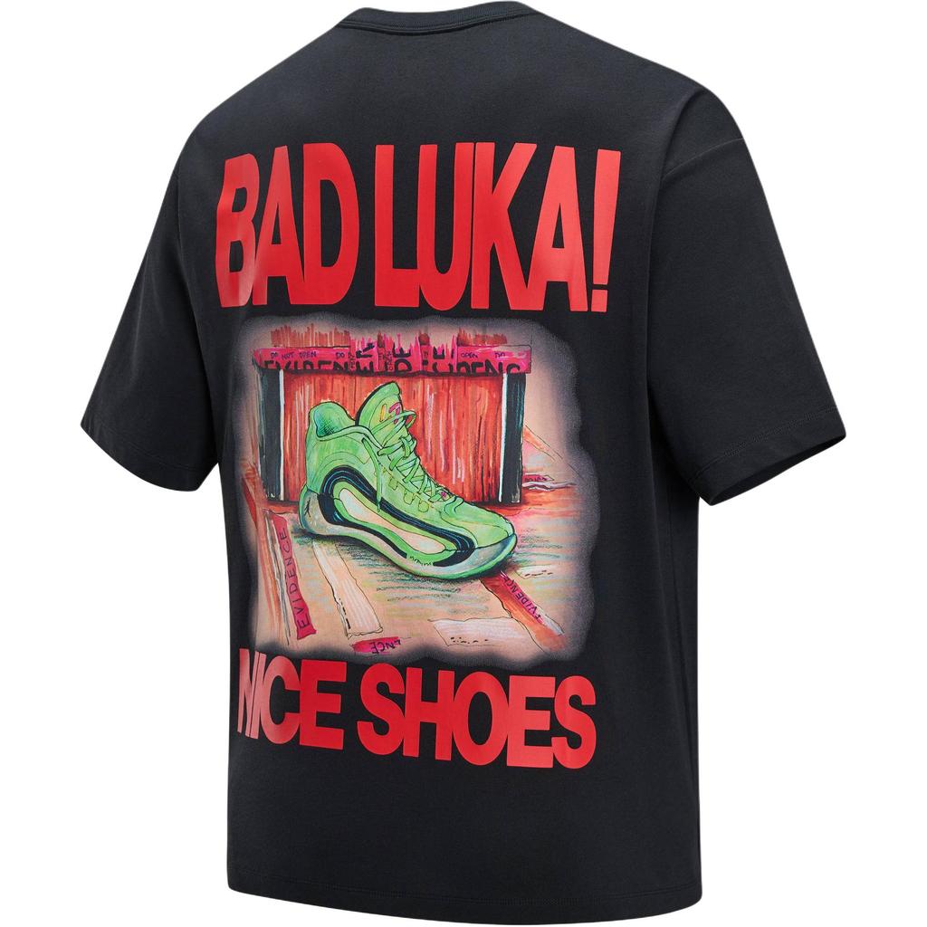 Jordan Luka Doncic Oversize Cotton Fashion Versatile Sports Short Sleeve T-Shirt Men Tops Black IR0487010