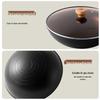 Chuidahuang 32cm Round Bottom Pre-Seasoned Iron Wok