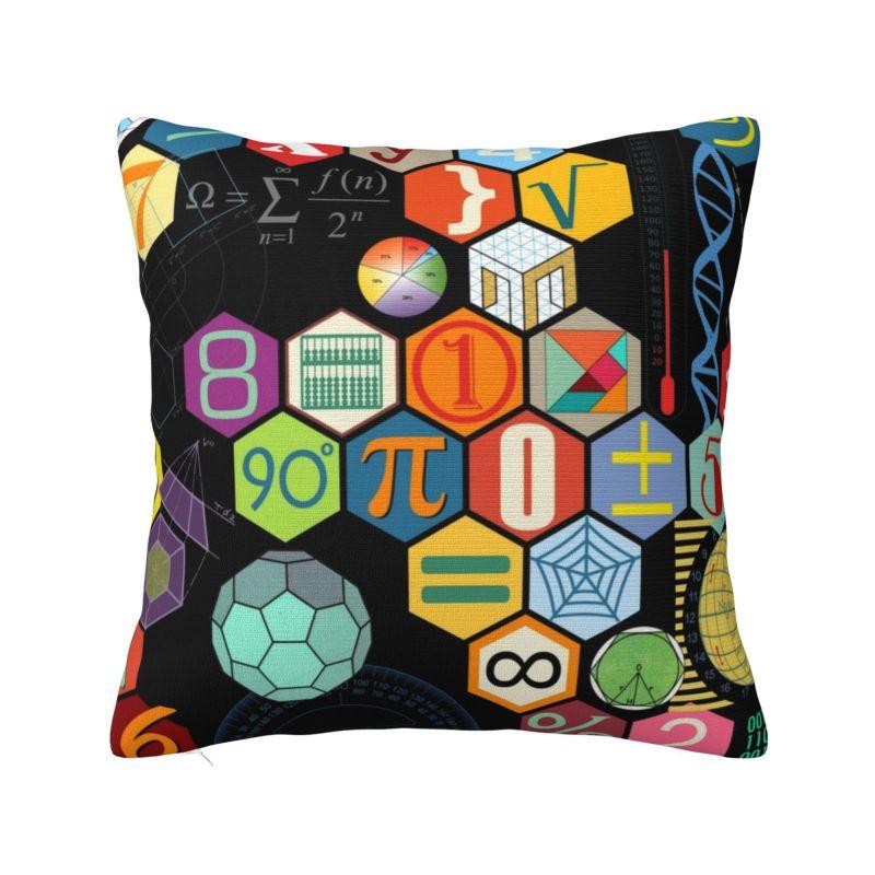 

Pure Math Nerd Pillow Decor Home Nordic Physics Science Cushion Decoration Salon Square Pillowcase 30x30cm 12x12in
