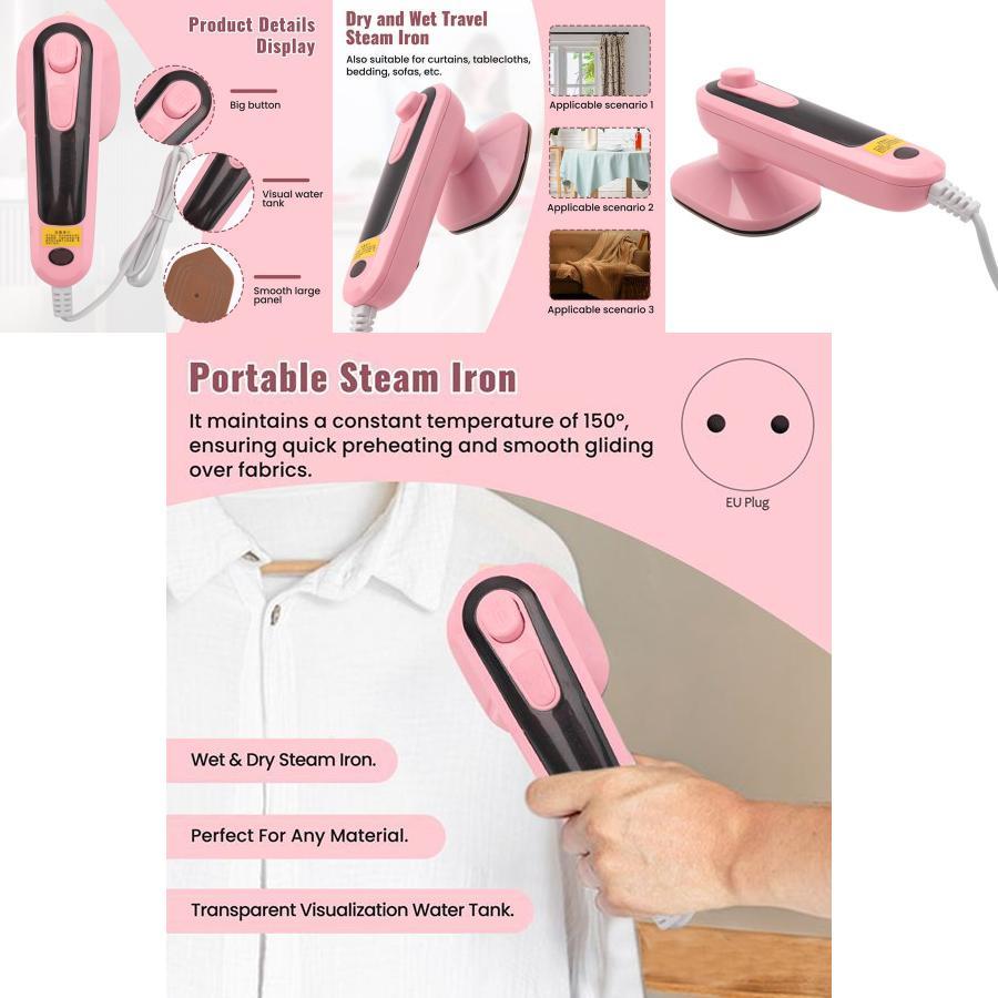 Handheld Garment Steamer With Titanium Plate For Home Use And Wrinkle Removal