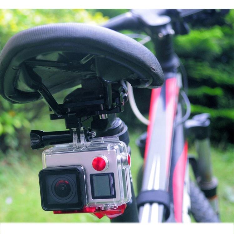 PULUZ Aluminium Alloy Bike Seat Cushion Mount for GoPro, Insta360, DJI and Other Action Cameras