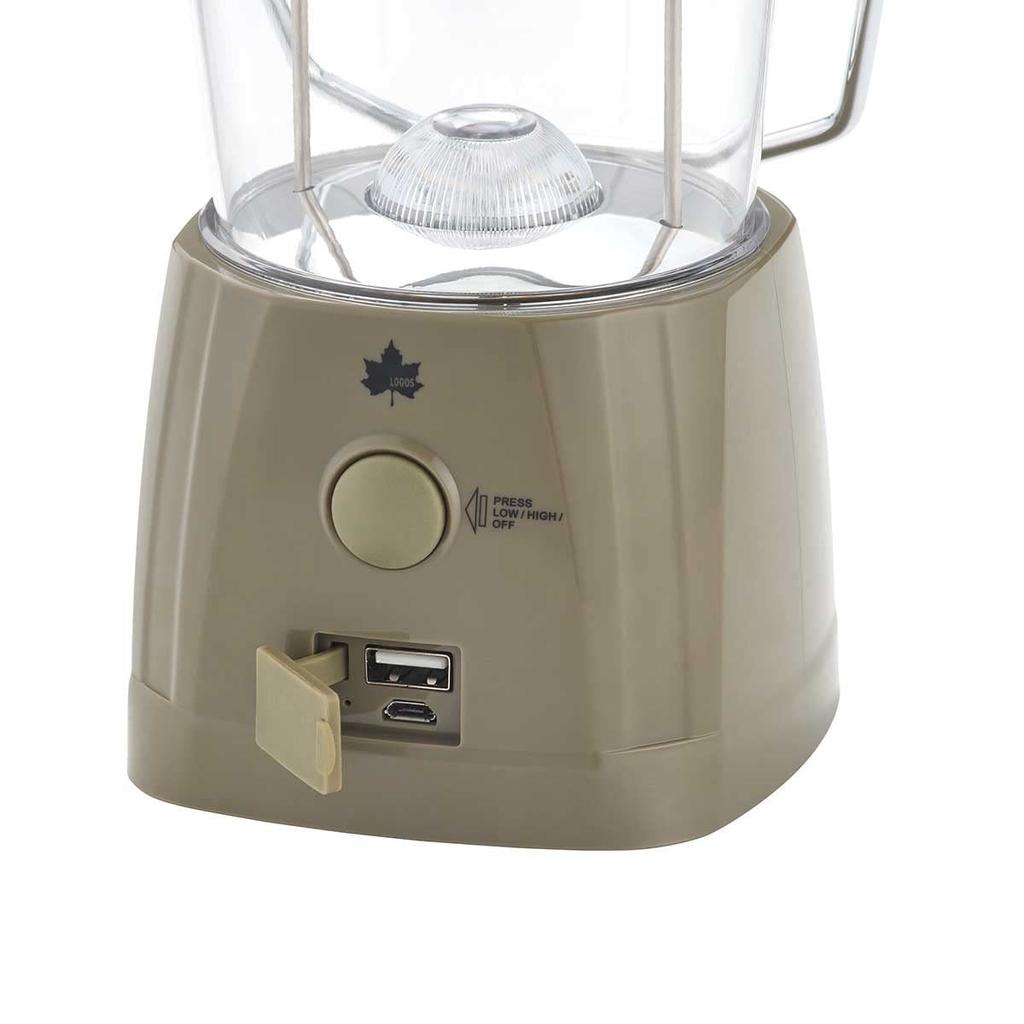 LOGOS Crank Charge Lantern (Olive) 74175051