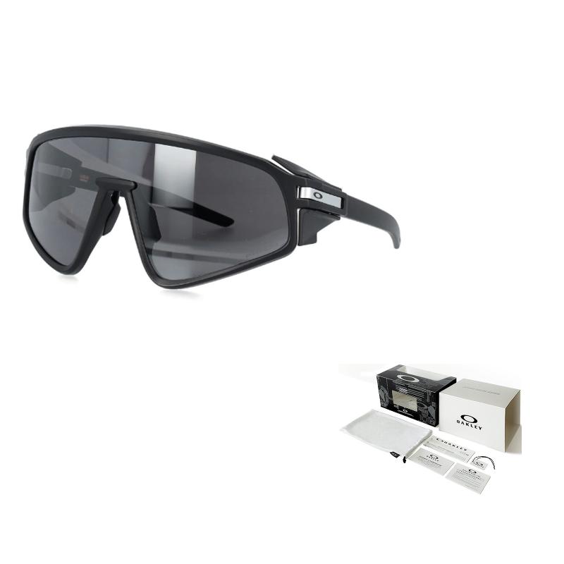 

Oakley Temple Logo Acetate Irregular Sunglasses Men s Black F чёрный