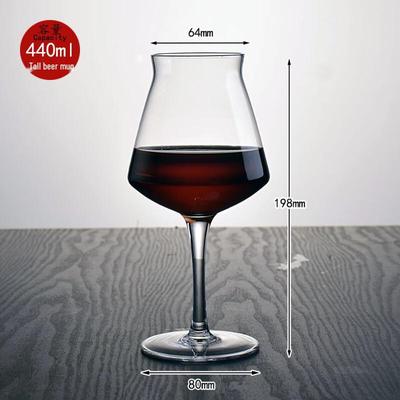 ZISIZ Kristallglas Stiel Kelch Set (2er-Pack)