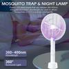 Electric Fly Swatter 3000V Bug Zapper Racket 2 In 1 Fly Swatter Rechargeable Mosquito Killer Lamp for Indoor and Outdoor