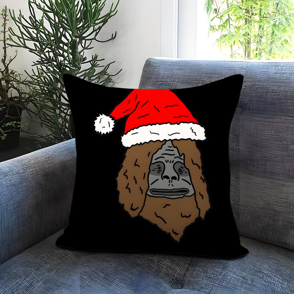 

S-Sassy the SasquatchS Cushion Cover Comfortable Reversible Pillow Cover Ideal for Car Sofa Bedroom & Beyond 30X30cm