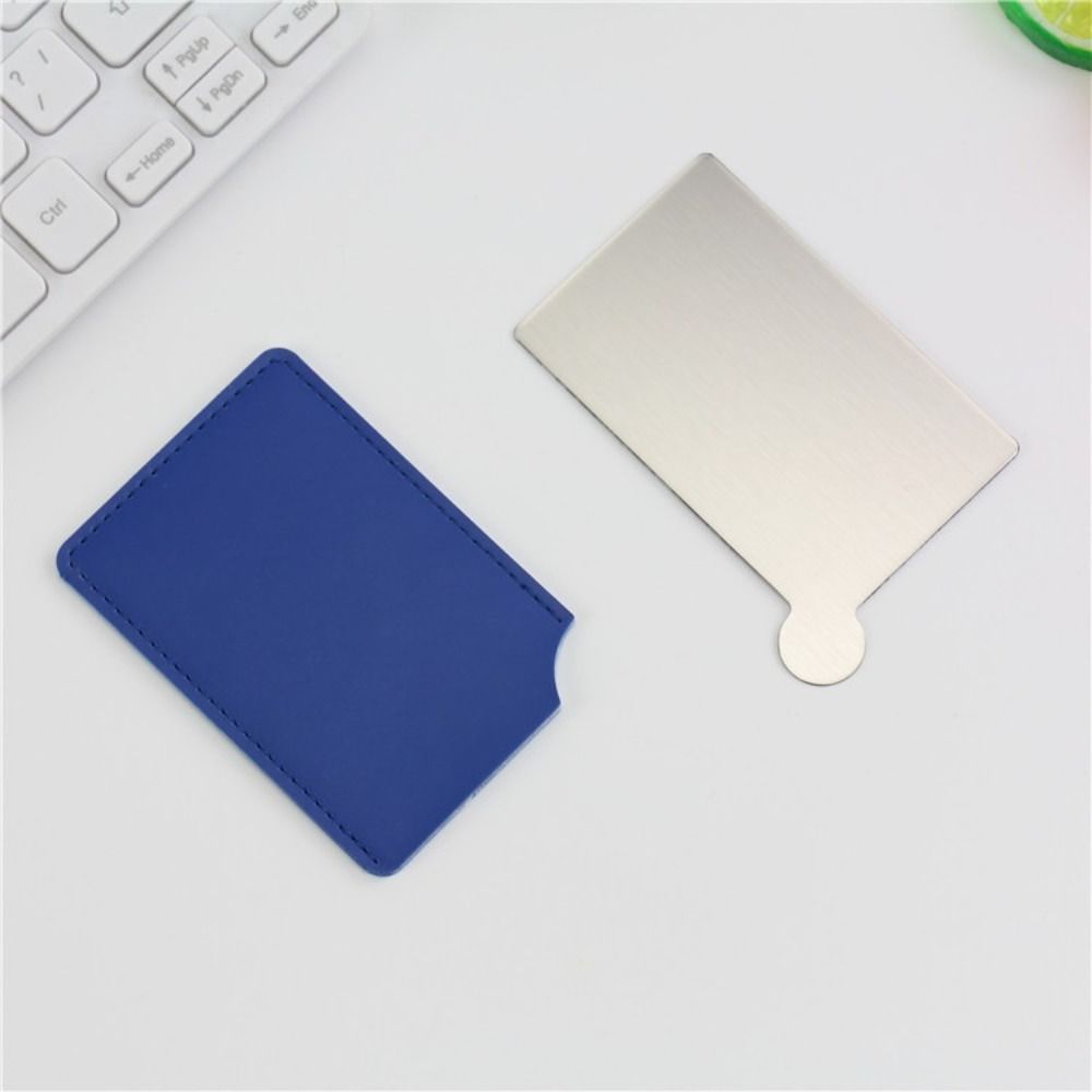 Portable Stainless Steel Cosmetic Mirror Stainless Steel Pocket Make Up Mirror Girl Lady