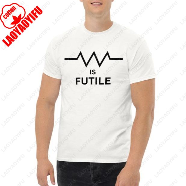 Resistance Is Futile Resistor Tees Summer Fashion Casual Comfortable and Soft Cotton Tops Funny Pattern Print Unisex Tshirt S