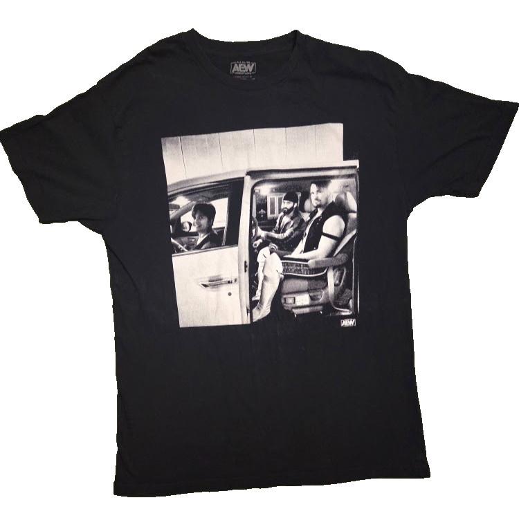 AEW Best Friends Sue Minivan Shirt Large Black Chuck Taylor Trent Beretta Tee Unisex T-Shirt XL