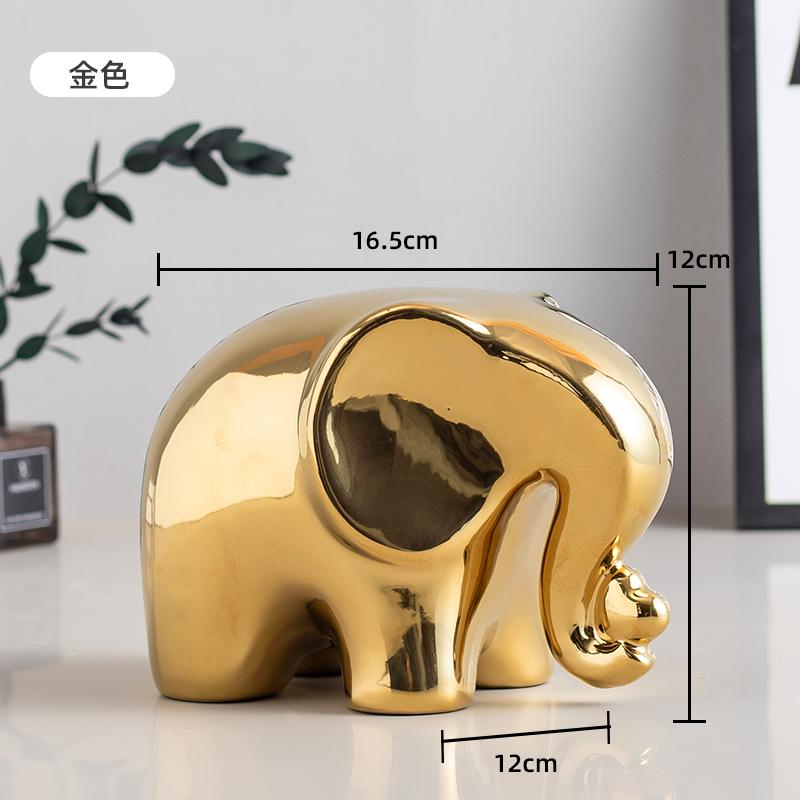 Cartoon Elephant Figurine Boho Home Decor Ornament Living Room Wine Cabinet DesktopTV cabinet Home