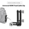 Universal Aluminum Alloy 4-8mm Wire Cable Clamp for DSLR Camera Rigs Secures Loose Connection 1/4 Screw Port