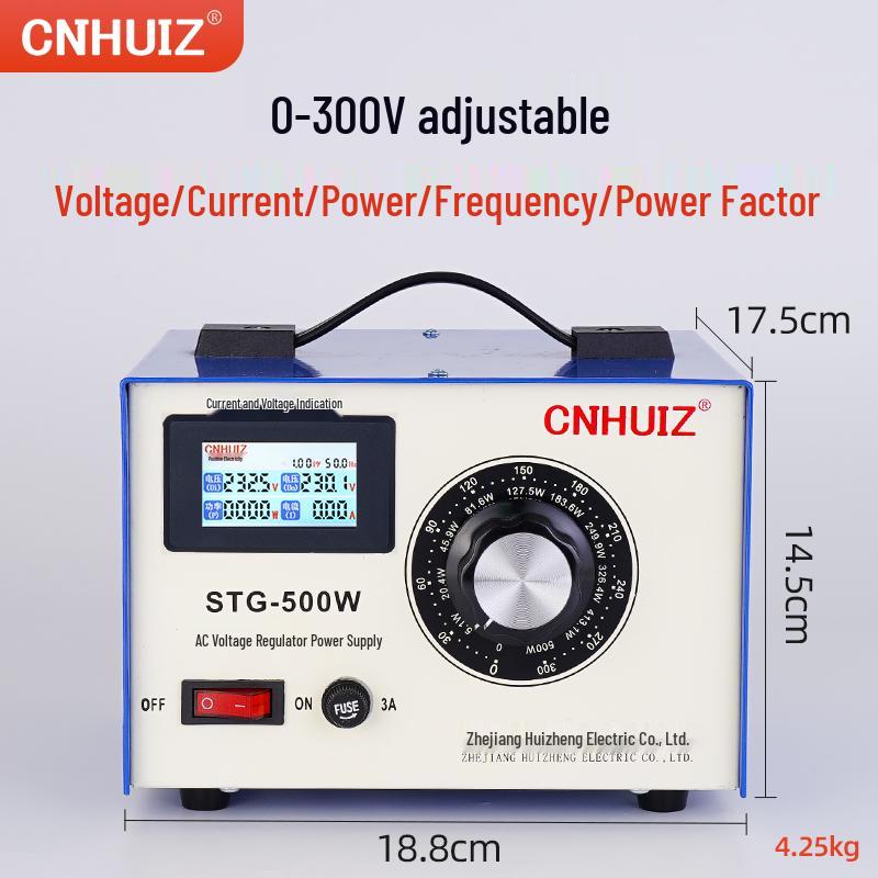 220V Household Single-Phase Voltage Regulator, STG-500W Adjustable Transformer, 0-300V Power Supply