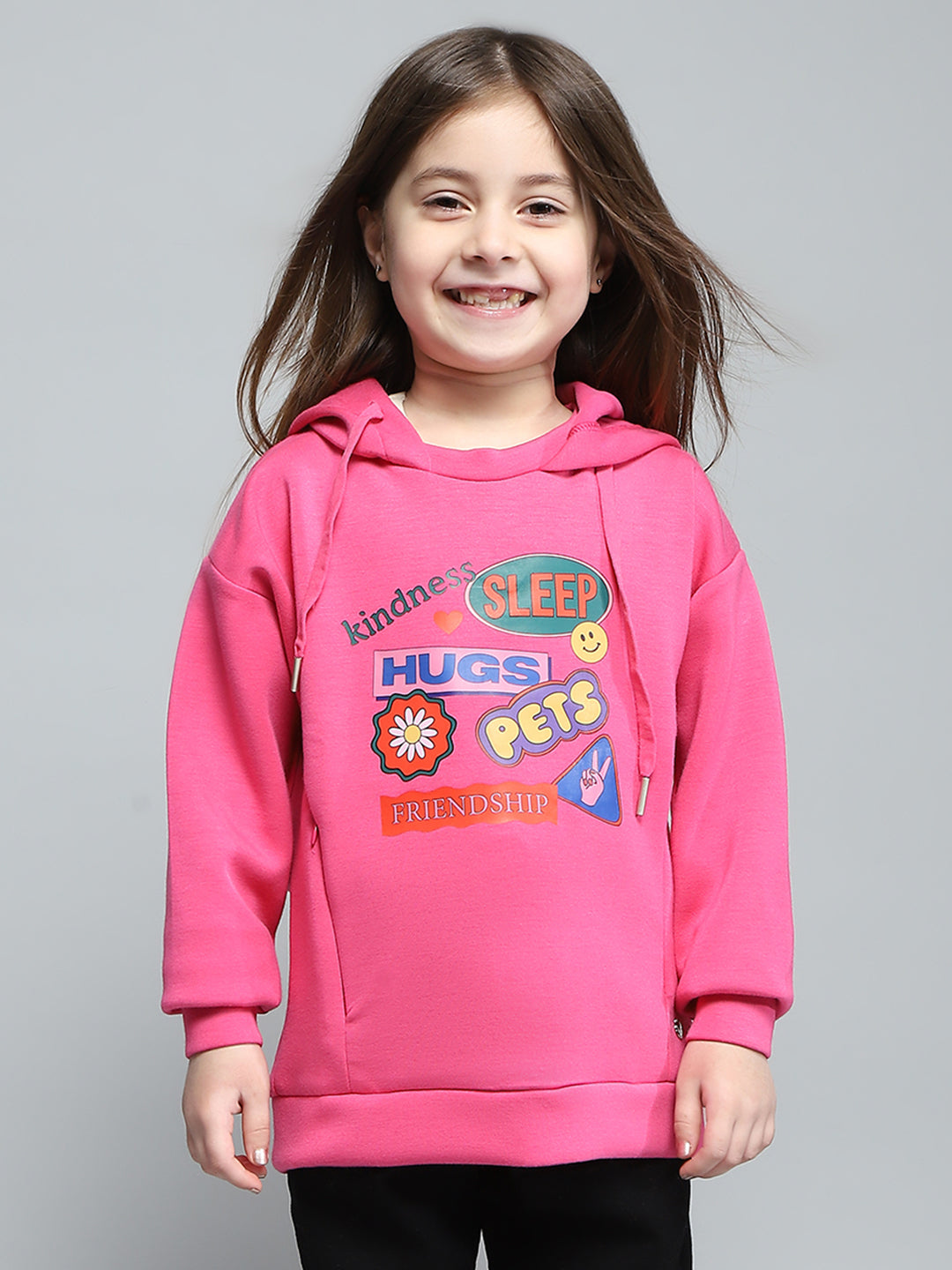 Monte Carlo Girl Regular Fit Magenta Sweatshirt 4-5 Years маджента