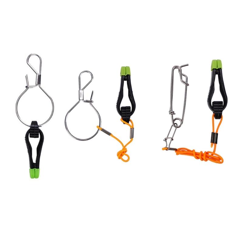 4pcs Fishing Downrigger Release Snap Fishing Tackle Weights Clip Clamp Power Grip Line Release Clip