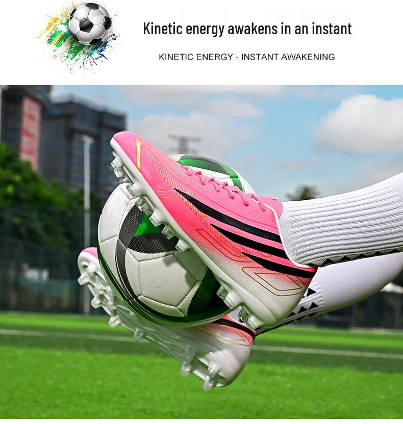 Unisex Fotballsko for Kryssgrensehandel med Lange Knotter for Kunstgress og AG: Passer for voksne, studenter, trening og konkurranse.