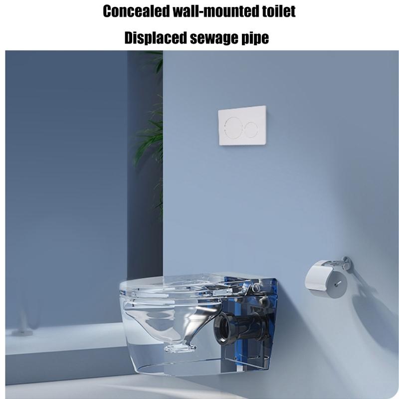 Toilet Connection Adapter Remove 3cm Toilet Sewage Pipe Outlet Pipe Wall Hung Toilet Pipe Connector Easy Installation