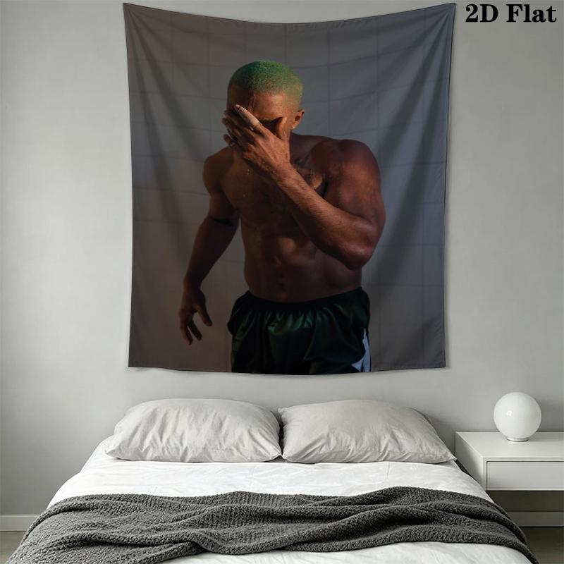 Frank Ocean Wandteppich Ästhetischer Wandbehang Bedruckte Stoffdecke Dekorative Wandteppiche für Schlafzimmer Wohnzimmer Heimdekoration
