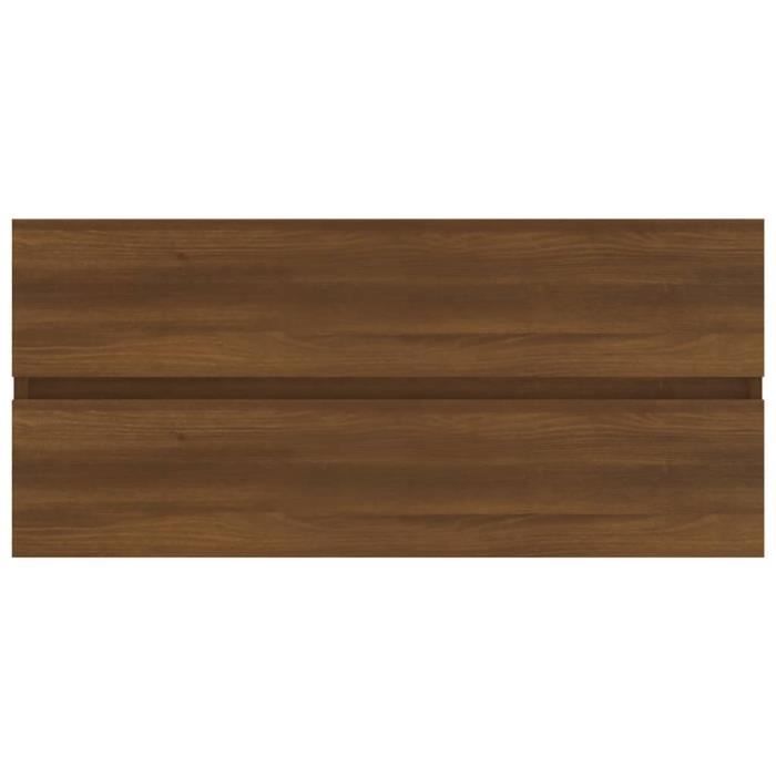 VidaXL Washbasin Cabinet Brown Oak 100x38.5x45 Cm Engineered Wood 815659