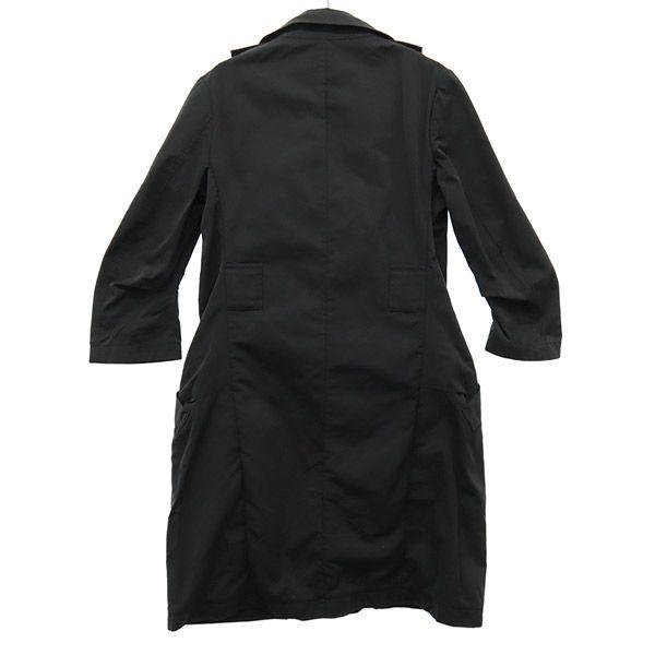 Uniqlo Plus J Collaboration Double Breasted Trench Coat M Black #NAME? Women Used