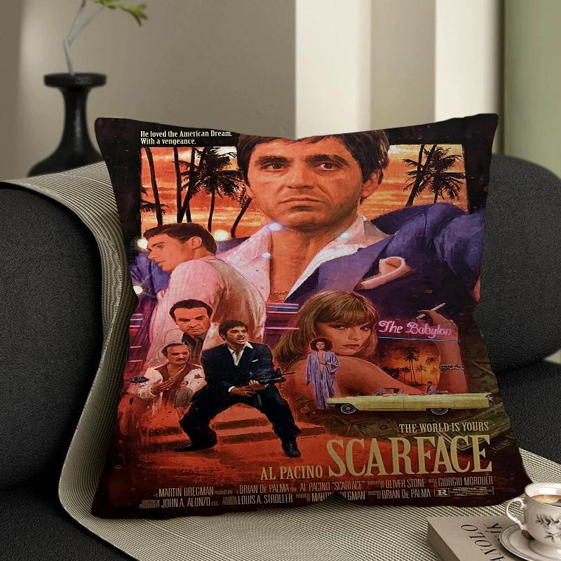 Scarface Stitch Lucky Dragon Pillow Cover Sofa Cushion Cover Home Room Decoration Children Gift