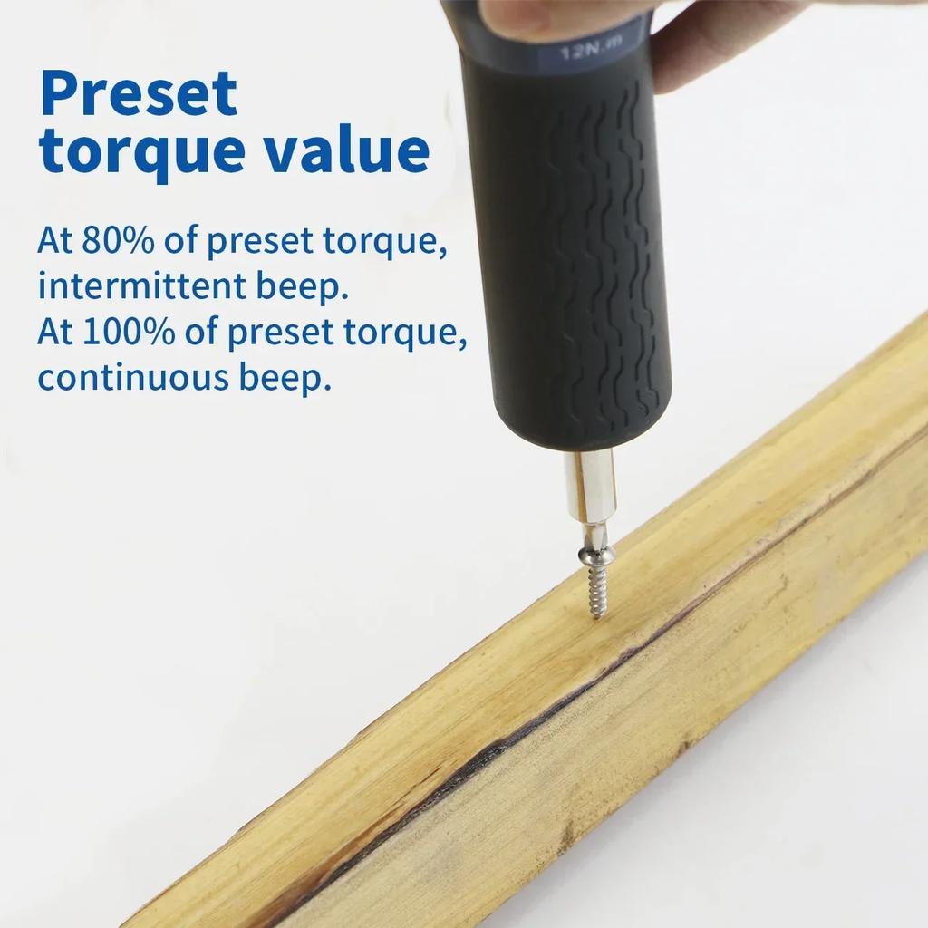 Torque Screwdriver 1/4" Drive Digital Screwdriver Torque Wrench, Torque Screwdriver Electrician 0.12-12N.m