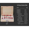 110V Hand Palm Router Tool Kit, 800W Power with 30000RPM High Speed, Includes 15 1/4" Router Bits Set