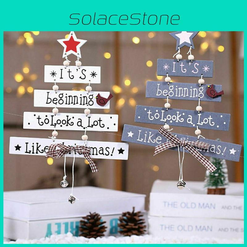 Exquisite Christmas Wooden Pendant Ornament For Elegant Home Party Decor