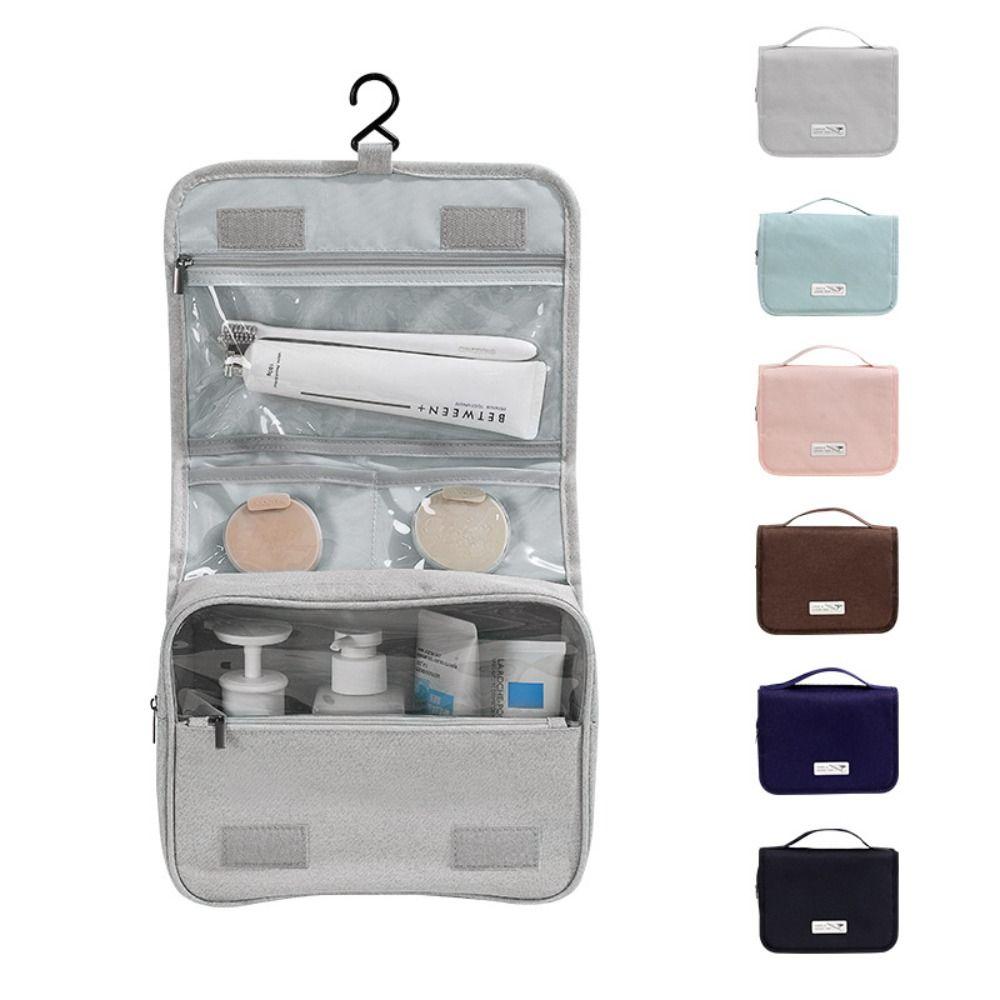 Waterproof Hanging Cosmetic Bag Large Capacity Hook Wash Bag Makeup Pocket Makeup Bag  Travel