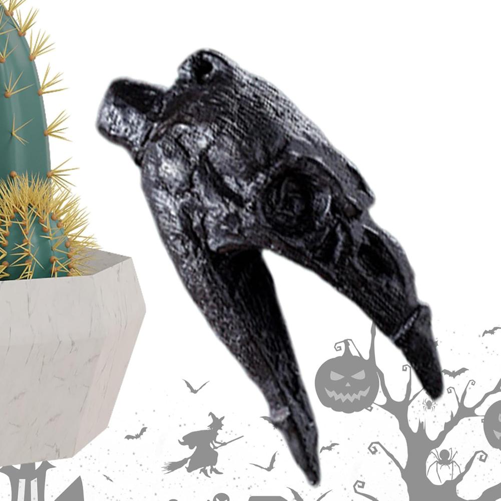Fischietto della Morte a Becco di Corvo di Halloween con Suono Strano Fischietto Urlante Reale Ornamento Rumoroso per Applicazione