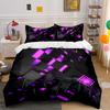 "Purple Geometric Pattern Set" Bedding Duvet Cover Set Duvet Cover Pillowcases (1 * Duvet Cover 2 * Pillowcases, without duvet insert)