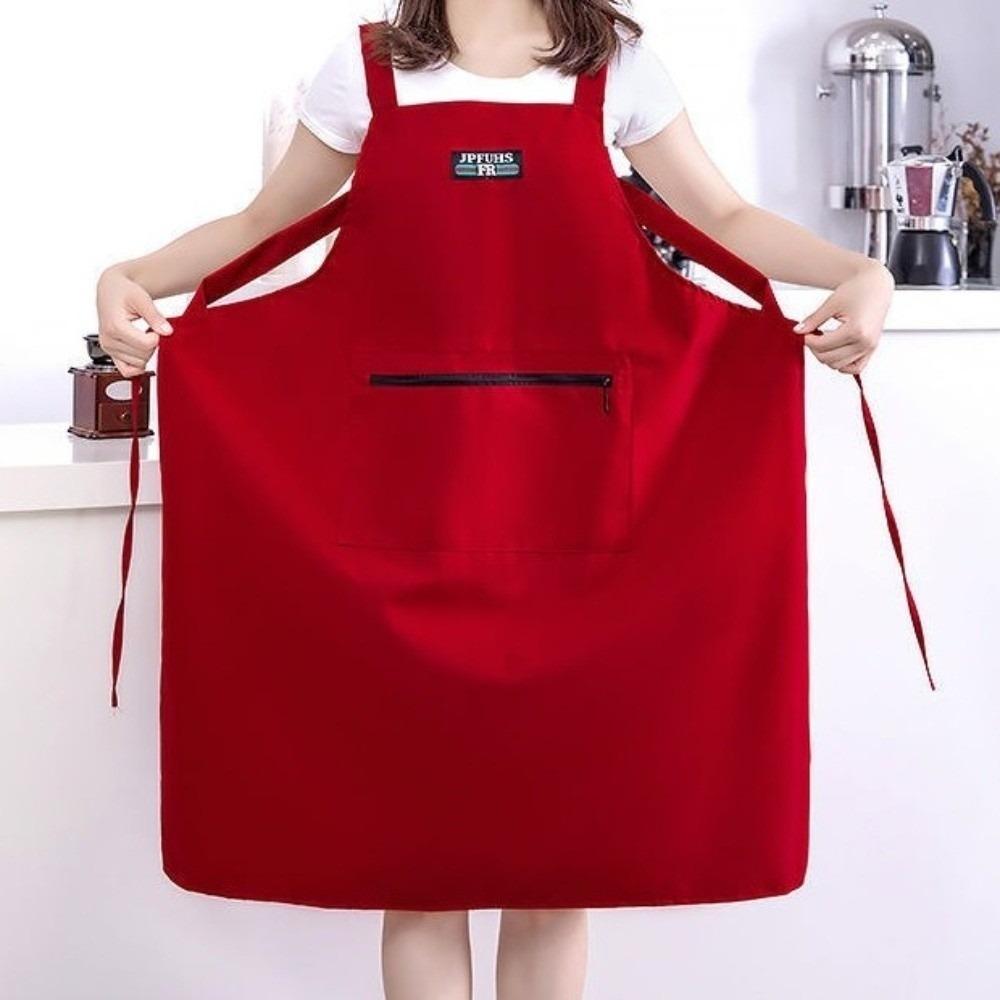 Large Pockets Cooking Apron Waterproof Baking Aprons New Working Clothes  for Catering Work