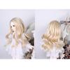 Fashion 25cm DIY Doll Wigs Long Curly Wavy High Temperature Wire Handmade Fluorescence Green