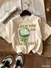 Matcha Green Tea TShirt HLine Short Sleeve With Matcha Tapioca Cup And Matcha Latte Print Harajuku Sleeve Aesthetic Clothes