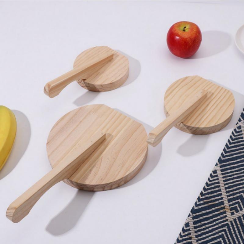 Dumpling Dough Press Tool for Homemade Dumpling Skins Manual Wrapper Maker NonStick Wooden Mold Kitchen Accessories