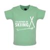 Ich würde lieber Ski fahren - Kinder T-Shirt Tops - Ski Ausrüstung