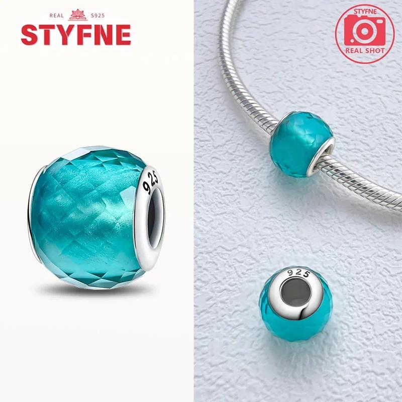Copperblue Series Crystal Enamel Murano Charming Bead Copper Color Beads Fit Original Bracelet For Women Diy Jewelry Gifts