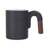 450ml Creative Gradient Mug Large-capacity Rough Pottery Handle Coffee Mug Lovers Cup Living Room Countertop Coffee Table Mugs