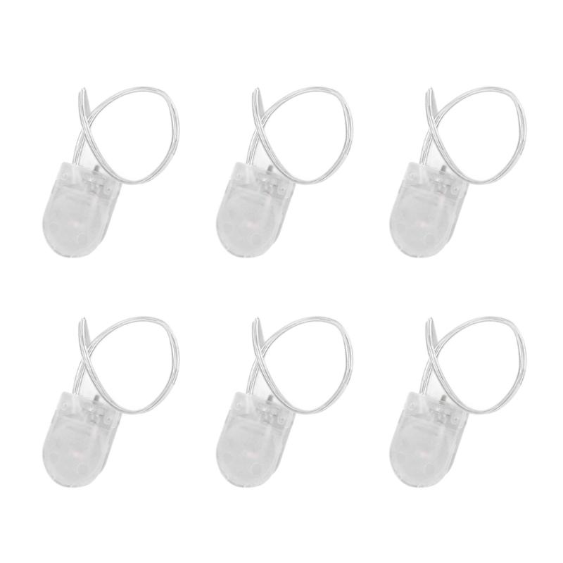 

6pcs CR2032 Battery Holder With On/Off Power Button Plastic Case For Electronics Accessories Battery Box прозорий