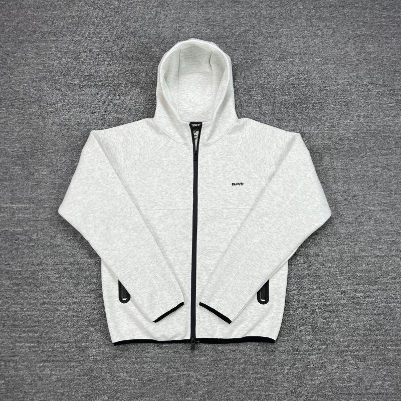 Unisex Embroidered Hooded Sweatshirt & Velvet Sweatpants Hip Hop Set